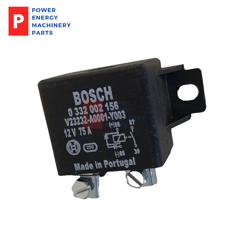 Original Bosch 0332002156 Heavy Duty Power Relay 12V DC 75A SPST Normally Open 4 Terminal