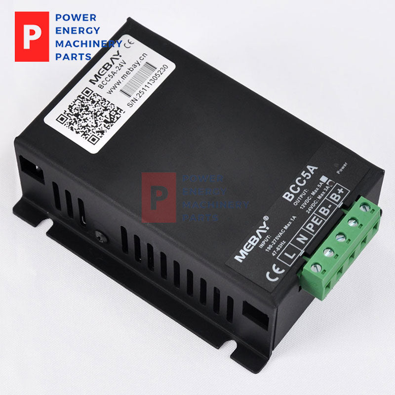 Original Mebay BCC5A 24V 3A 2-Stage Lead-Acid Battery Float Charger For Diesel Genset Starter Battery
