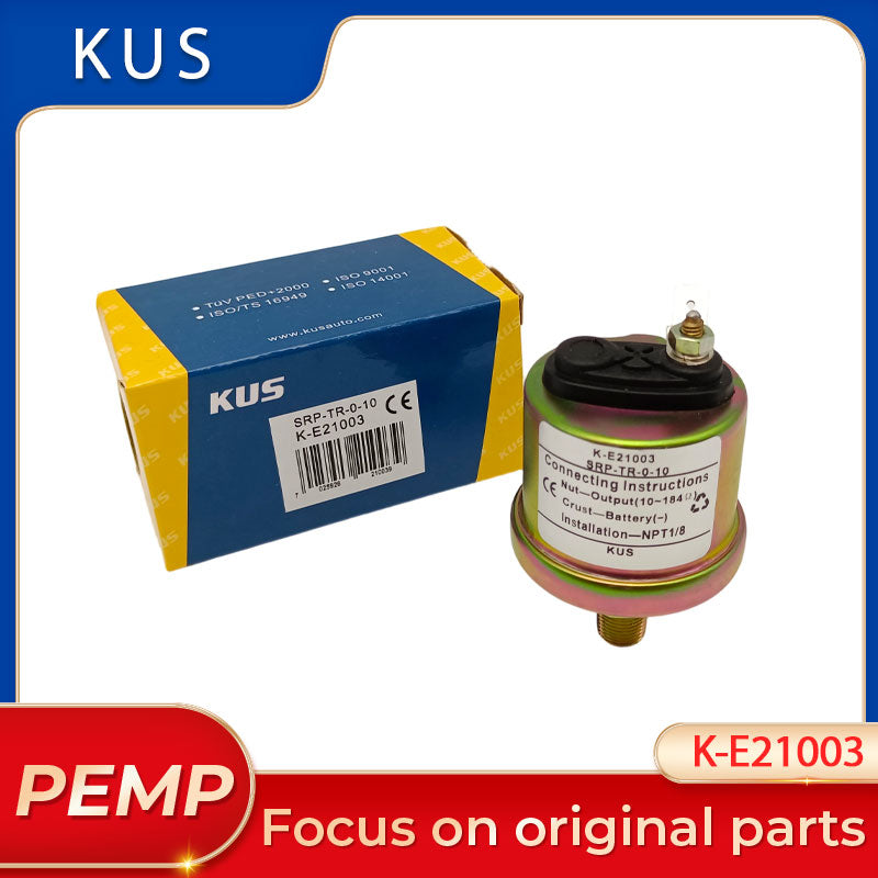 Original KUS K-E21003 Generator Mechanical Oil Pressure Sensor No Alarm Galvanized KE21003 VDO 360-081-029-042C