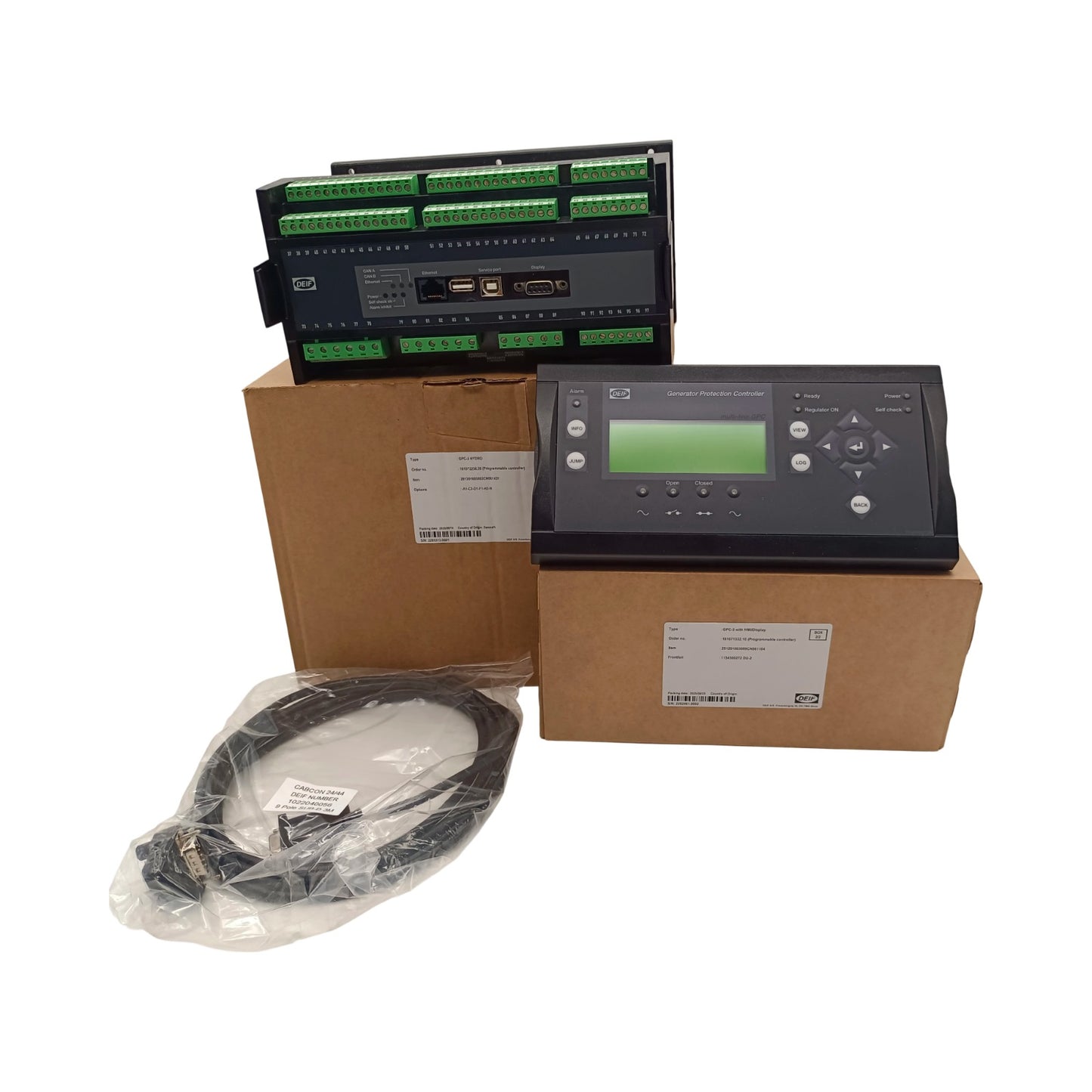 GPC-3  Original DEIF Generator Paralleling Controller for power plant options diesel generator controller