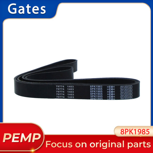 Genuine Gates 8PK1985 Micro‑V Serpentine Belt 8 Ribs 1985mm EPDM Multi‑Accessory Drive Belt