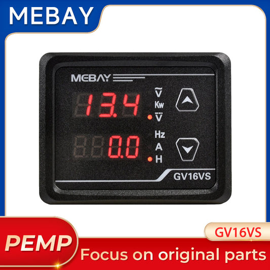 Original Mebay GV16VS Digital Generator Meter Genset Multifunction Monitor Panel