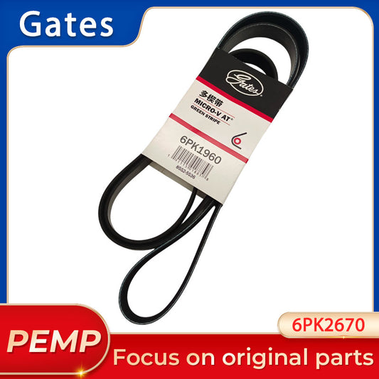 Original Gates 6PK1960 Micro-V Serpentine Belt 6 Ribs 1960mm Automotive Engine Accessory Drive Belt