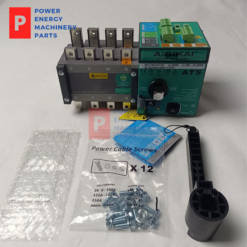 Original AISIKAI SKT2‑100A 4P ATS Automatic Transfer Switch 100A PC‑Grade Dual Power Changeover Switch