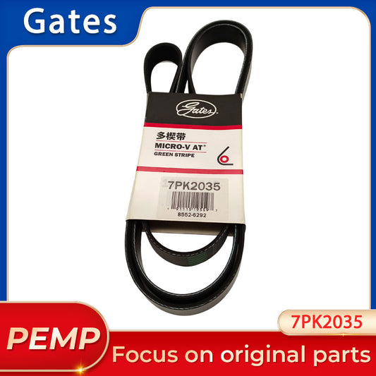 Original GATES 7PK2035 Micro-V Multi-Rib Serpentine Belt 7 Ribs 2035mm For Engine Accessories